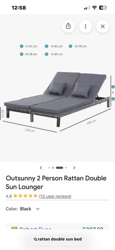 Reduced person rattan double - person,