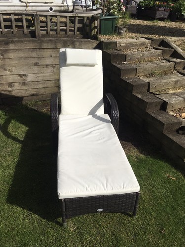 Outsunny sun lounger with - outsunny,