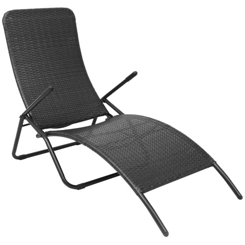 Folding sun lounger - lounger, poly