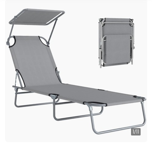 Folding sun lounger with - sun,