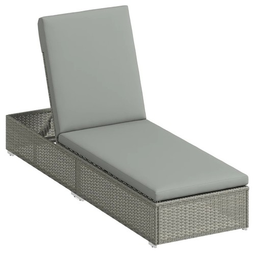 Patio rattan chaise lounge - patio,