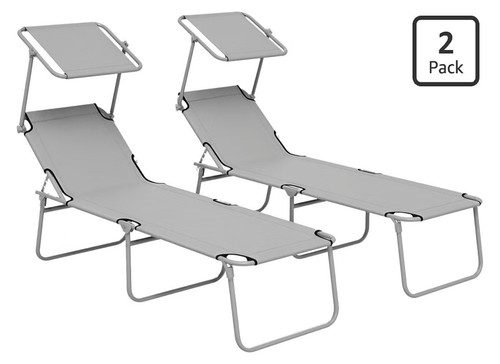 Pack grey foldable reclining - pack,