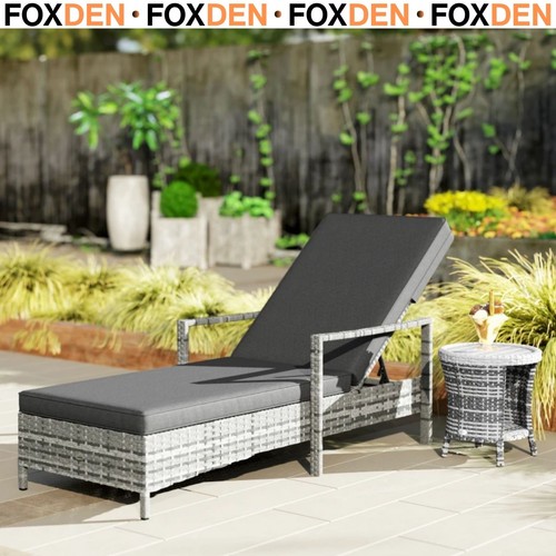 Patio rattan sun lounger dual - patio,