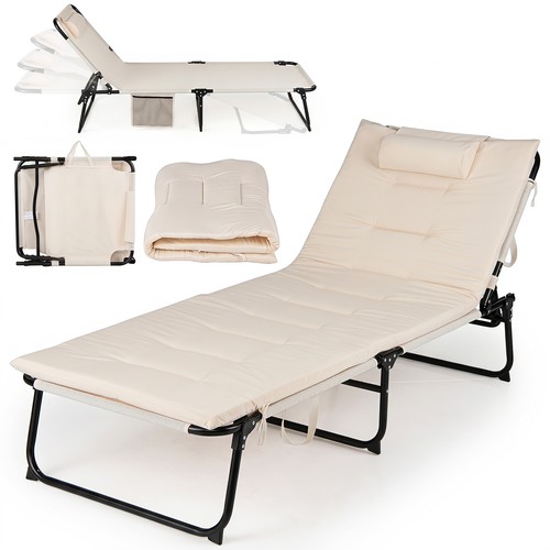 Folding sun lounger with - folding,