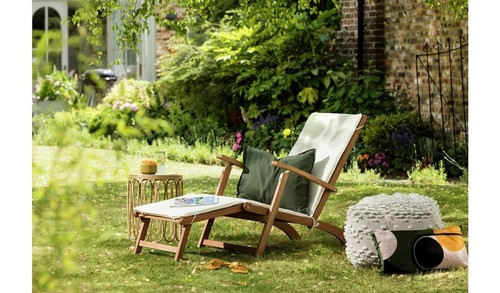 Folding wooden sun lounger - folding,