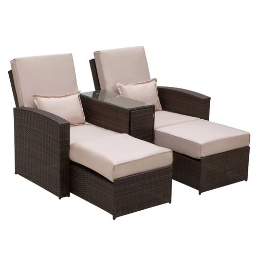 Garden double rattan sun - garden,