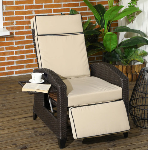Rattan reclining chair garden - chair,