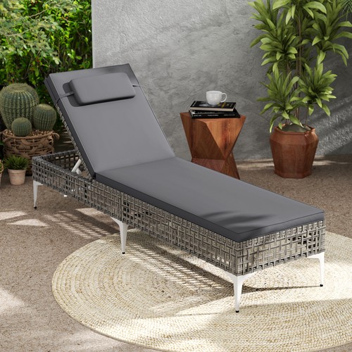 Gear adjustable rattan sun - 6-gear,