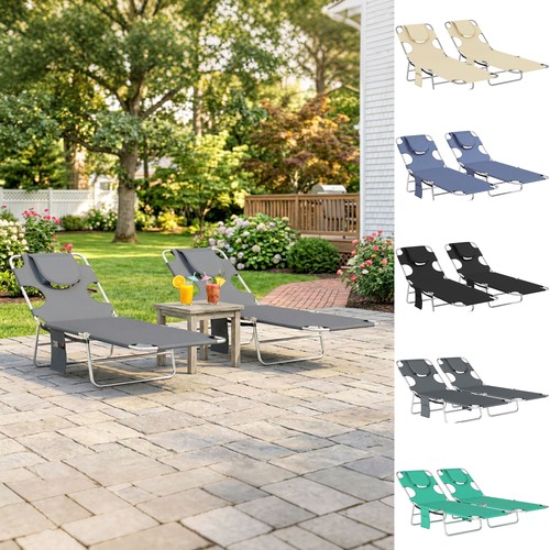 Sun lounger with - lounger, arm