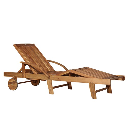 Outsunny wood sun - outsunny, lounger