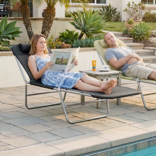 Sun bed chair garden lounger - bed,