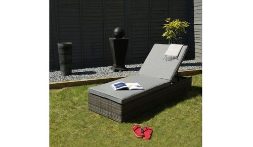 Rattan sun lounger grade - lounger,