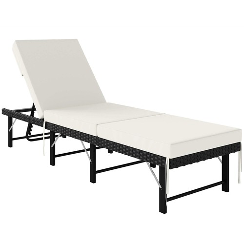 Single folding rattan sun - single,