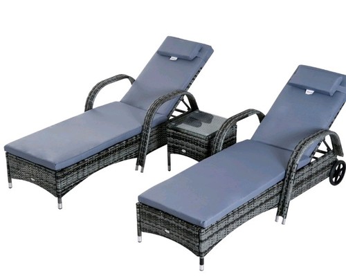 Outsunny pieces rattan sun - 3,