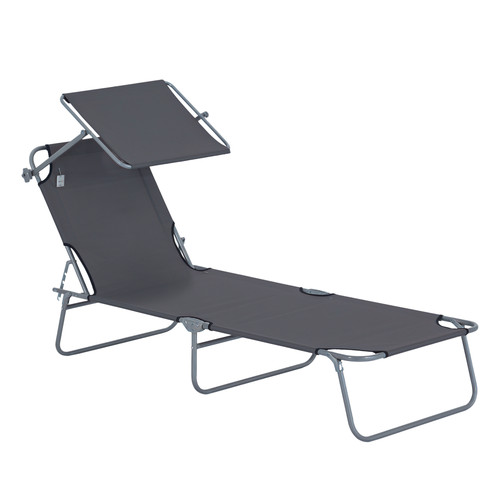 Outsunny folding sun lounger - outsunny,